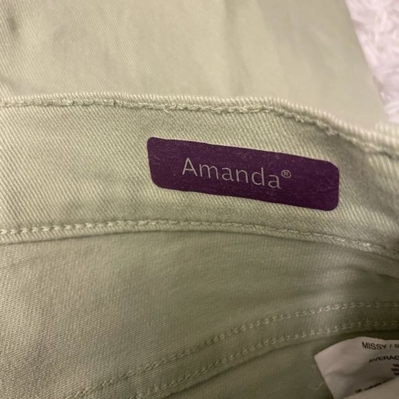 Gloria Vanderbilt green slim straight jeans size 6 - Picture 4 of 10